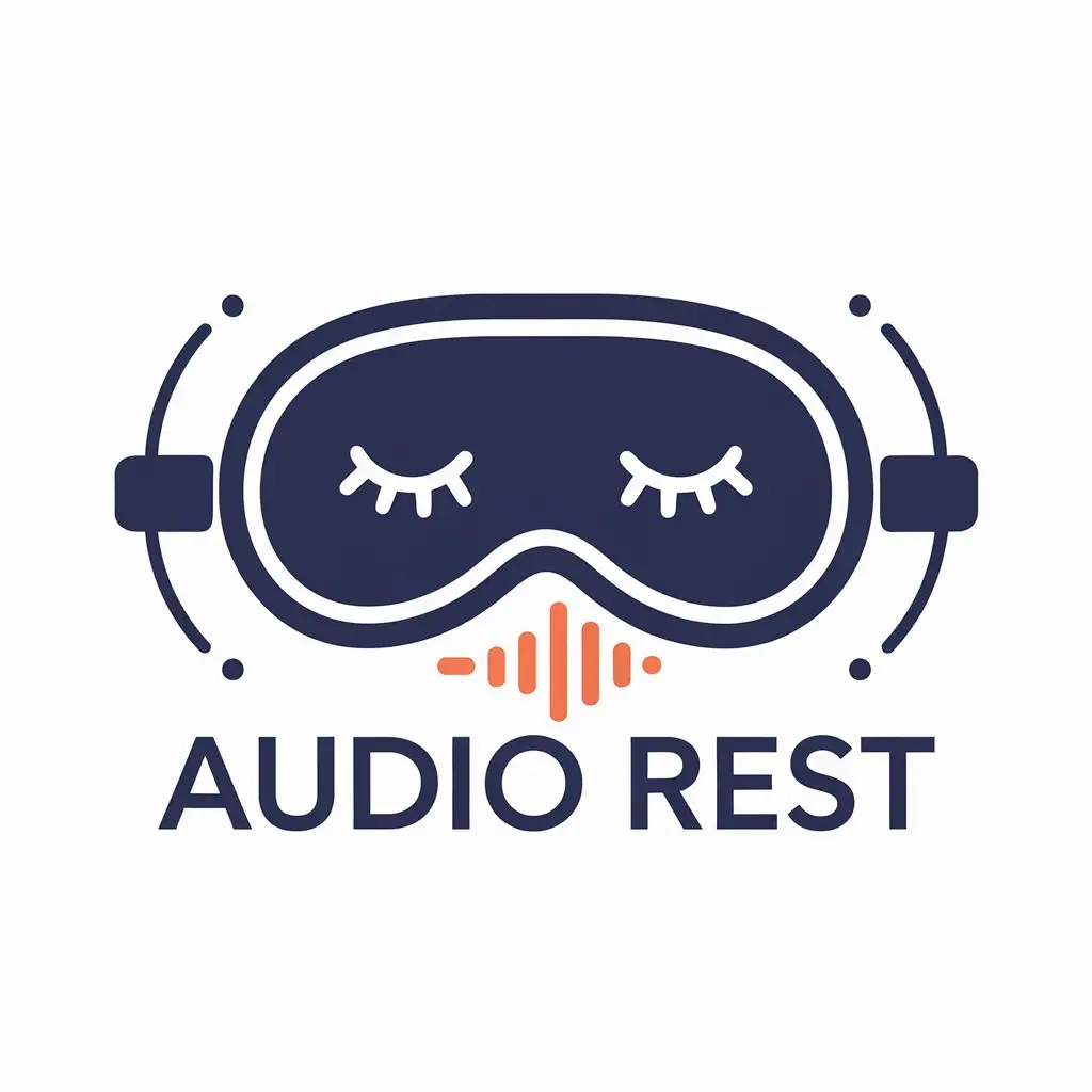 LOGO Design For Audio Rest Sleep Mask Symbol in Vector Style for Home Family Industry