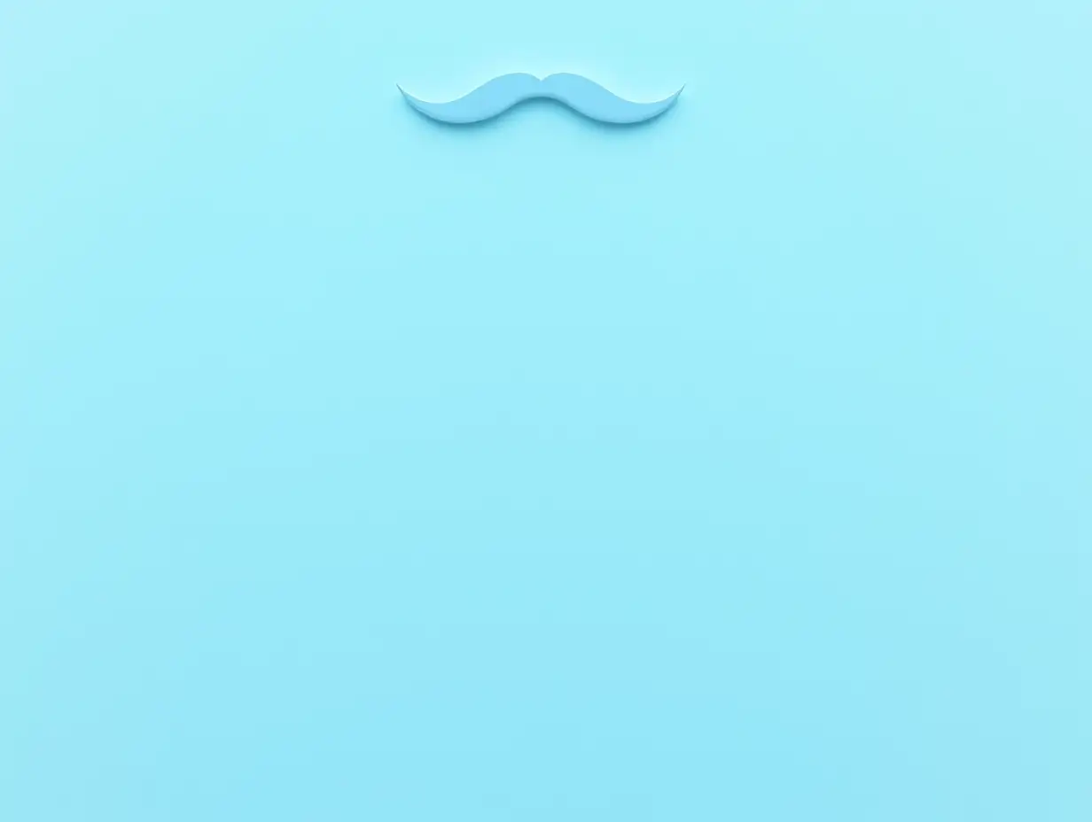 Panoramic-Blue-Ribbon-and-Mustache-Symbolizing-Prostate-Cancer-Awareness