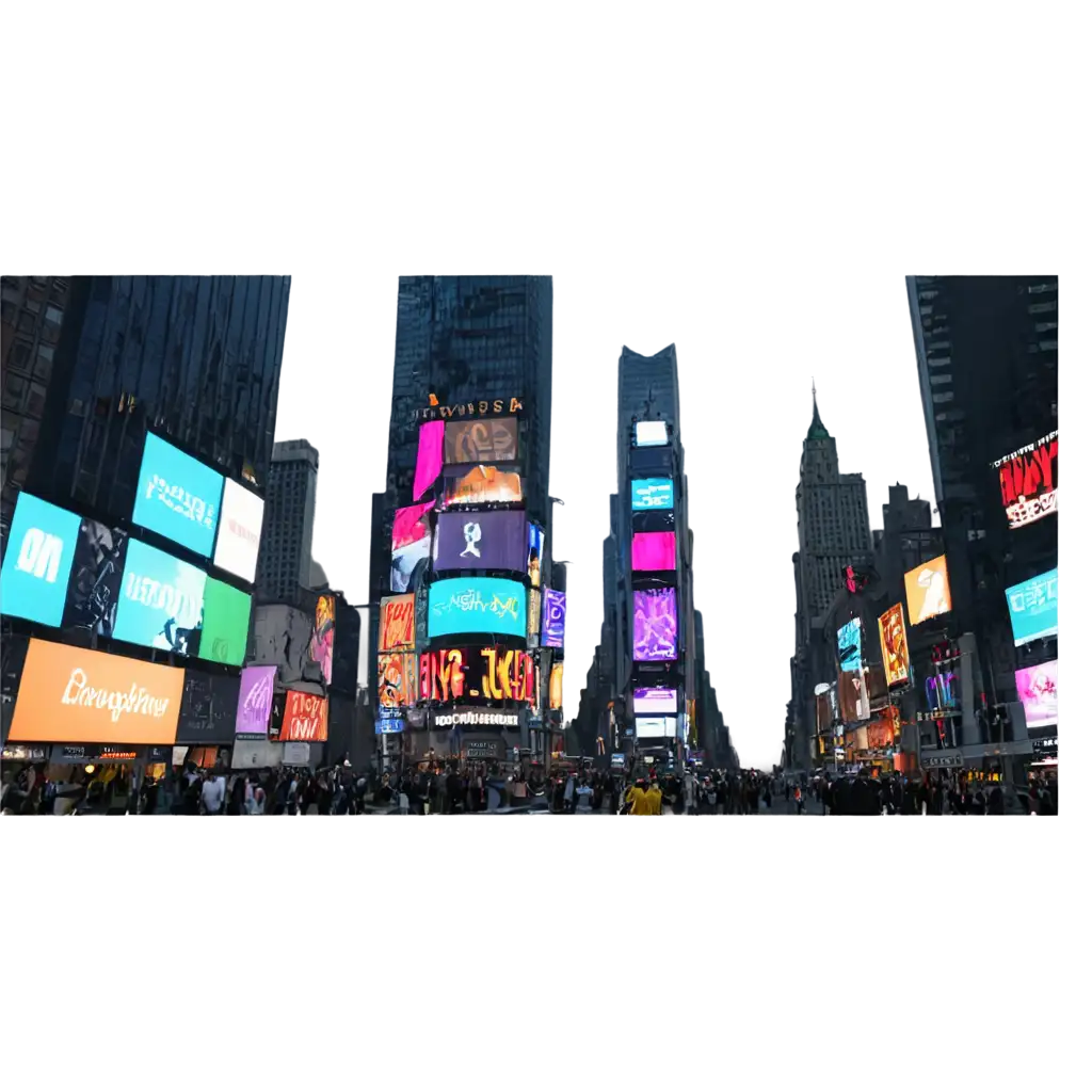 Time-Square-New-York-City-PNG-Image-Capture-the-Iconic-Cityscape-in-HighQuality-Format
