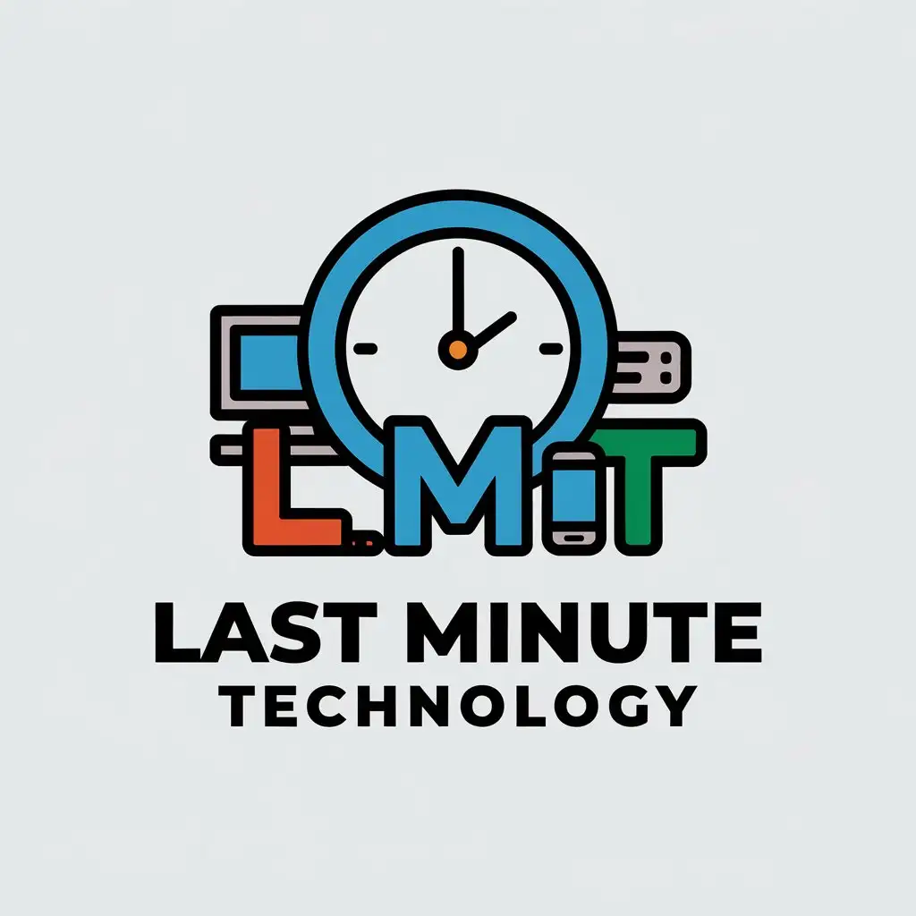 LOGO-Design-For-Last-Minute-Technology-Clock-and-Electronic-Products-with-Minimalistic-Style