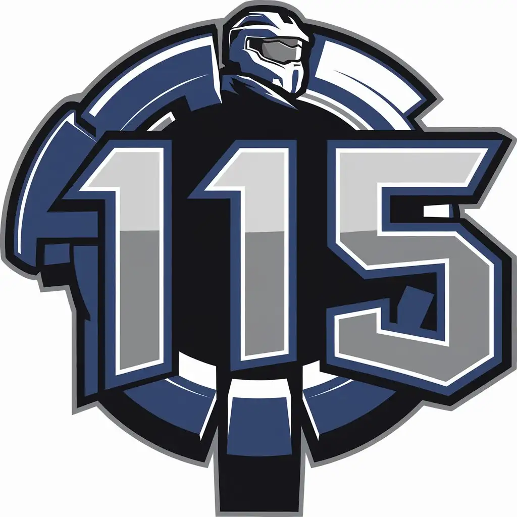 LOGO-Design-For-115-Halo-Game-Inspired-Design-with-Spartan-on-Blue-Halo