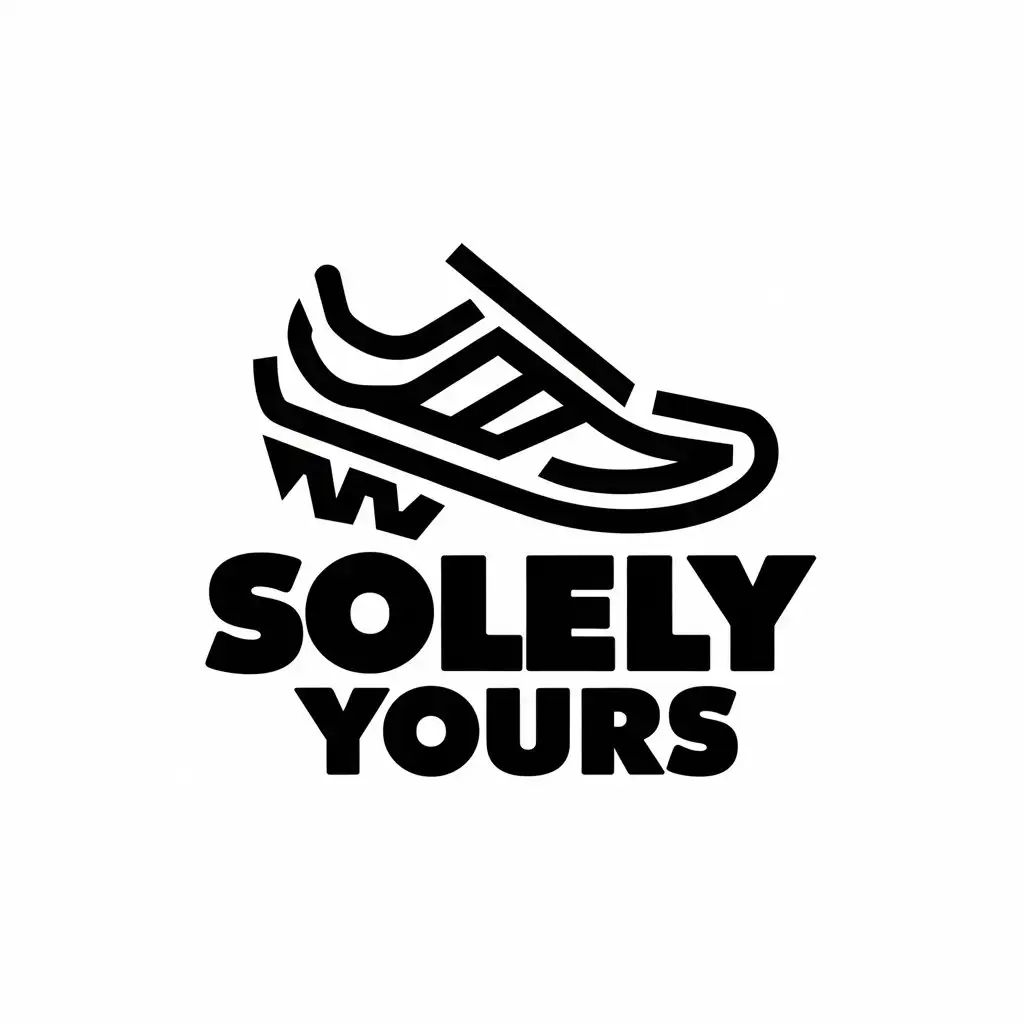 LOGO Design for Solely Yours Vector Shoe Symbol for Sports Fitness Industry