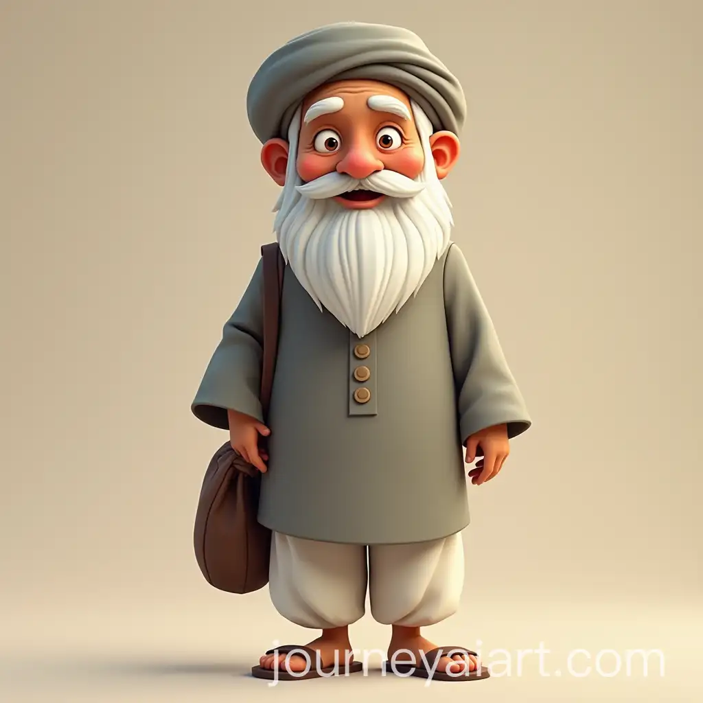 Elderly-Man-with-a-Gentle-Smile-Carrying-a-Bag-in-a-Magical-Setting