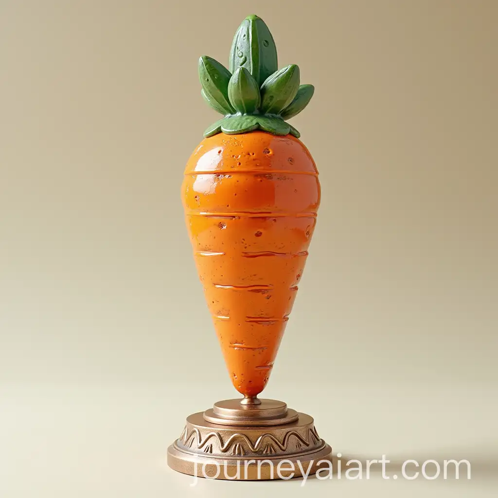 Realistic-CarrotShaped-Metal-Trophy-Photo