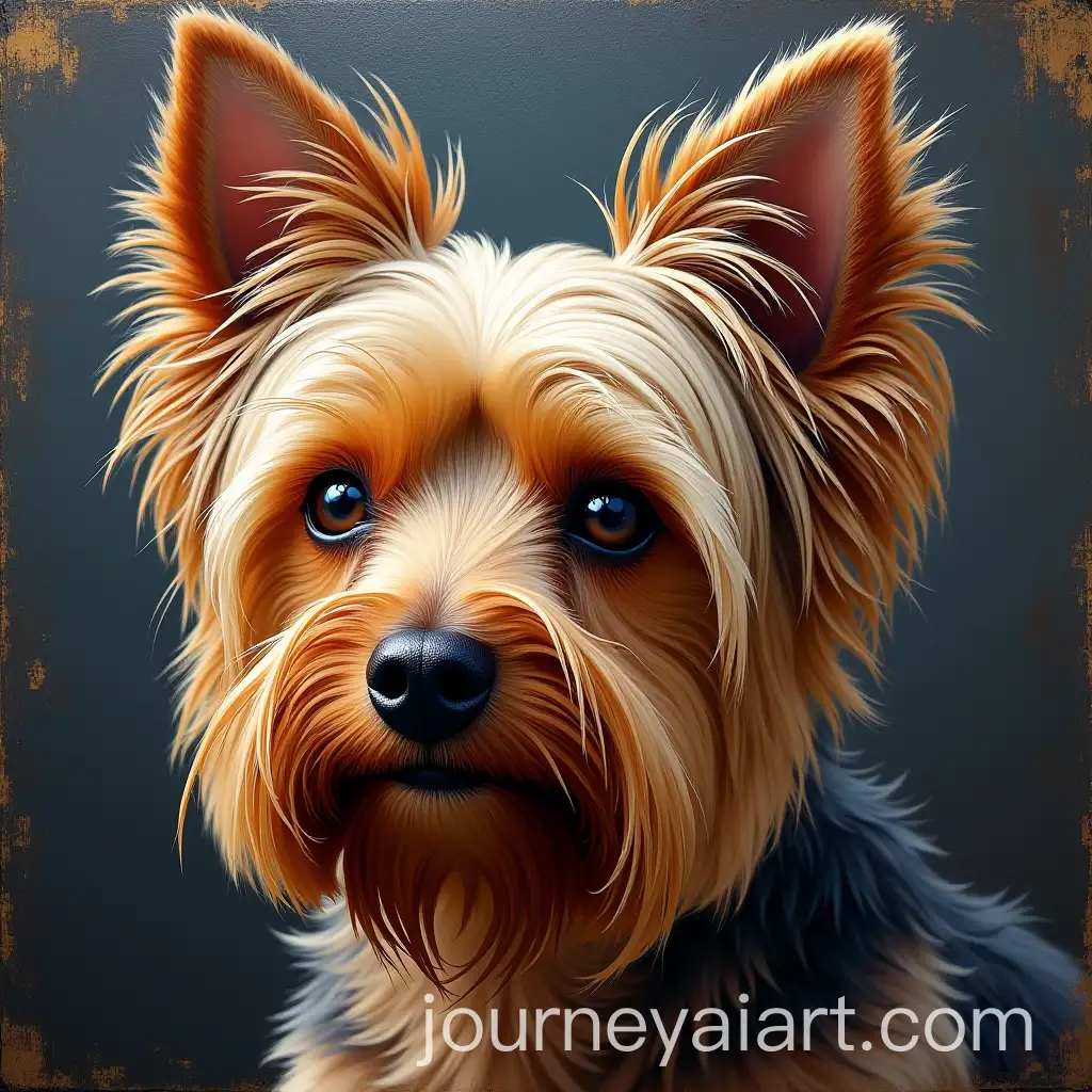 Yorkshire-Terrier-Portrait-with-Metallic-Finish