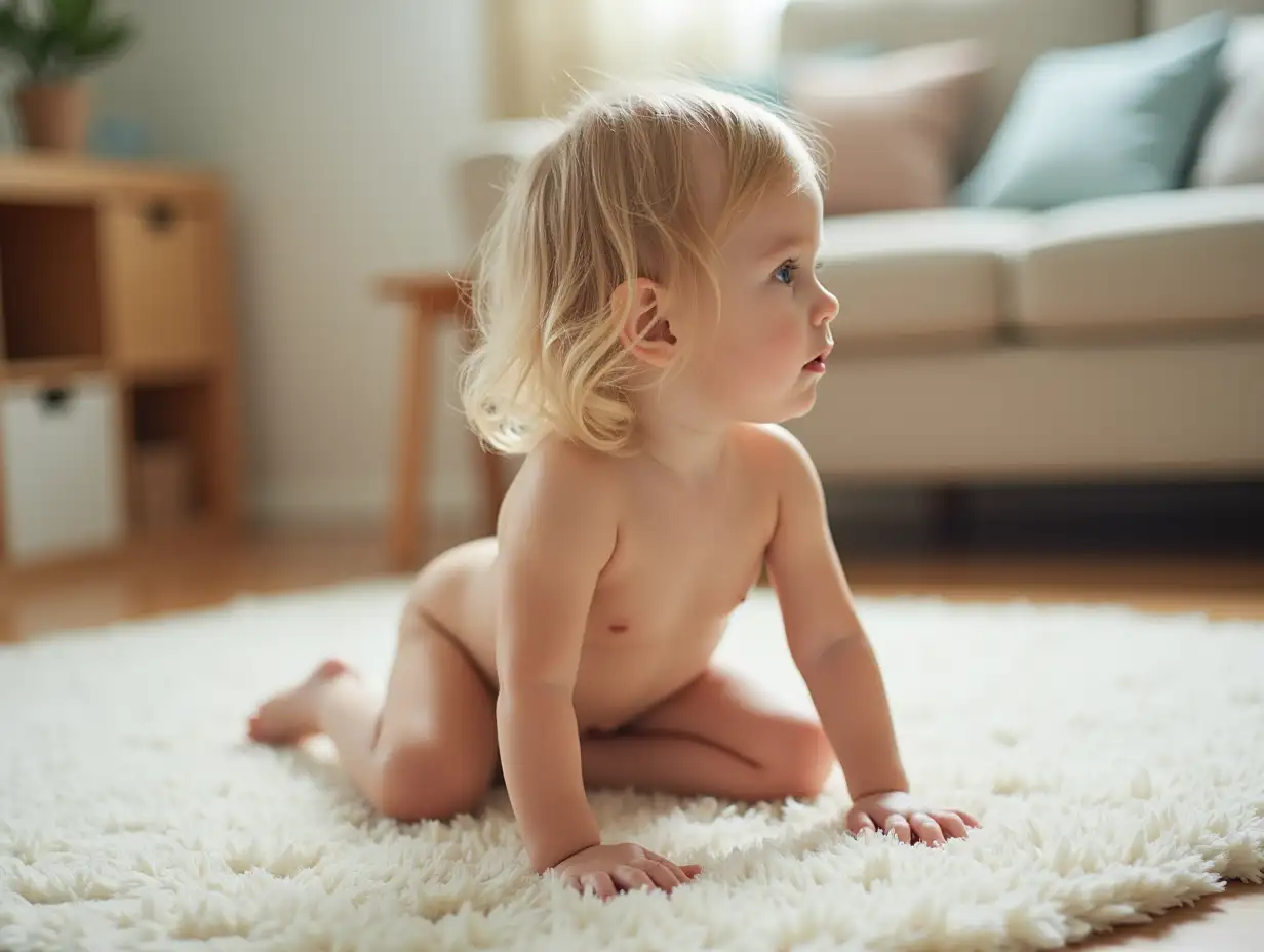 Young-Girl-Crawling-on-Hands-and-Knees-in-Playroom