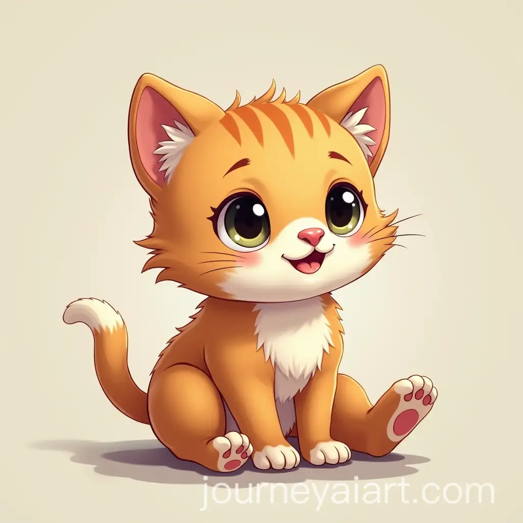 Cute-Small-Cat-in-a-Playful-Pose