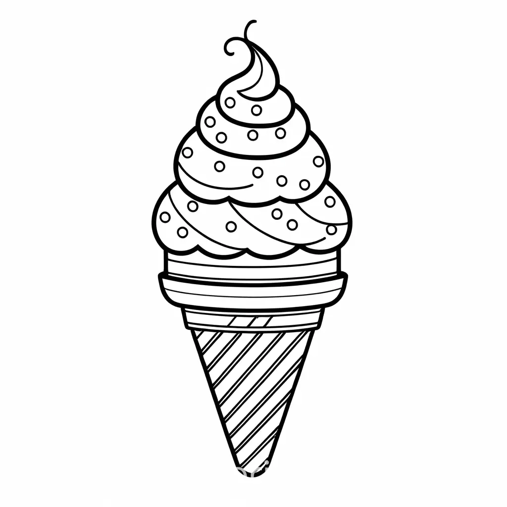 Cute-Ice-Cream-Coloring-Page-for-Toddlers-Black-and-White-Line-Art