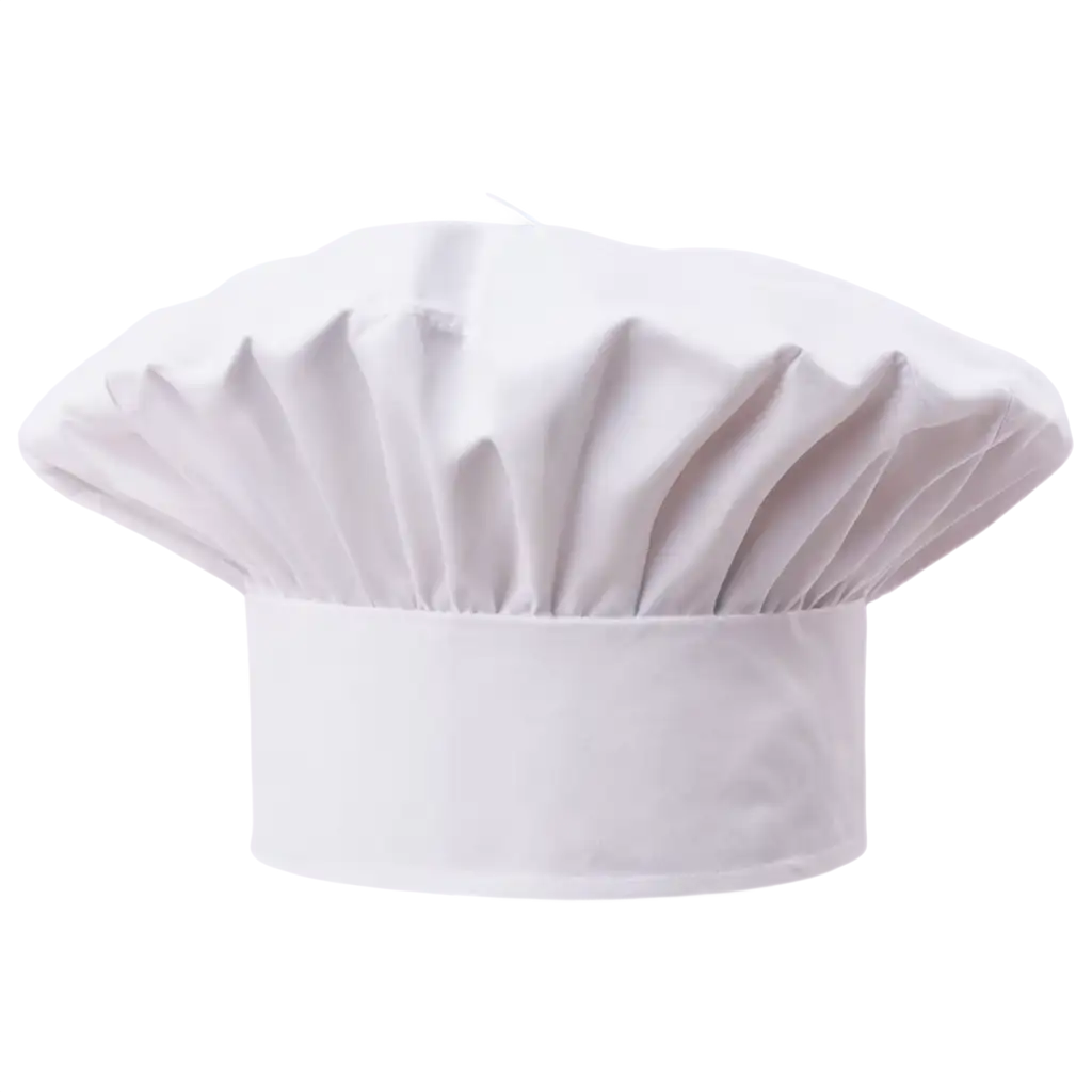 White-Chef-Hat-PNG-Image-HighQuality-Transparent-Background-for-Culinary-Designs