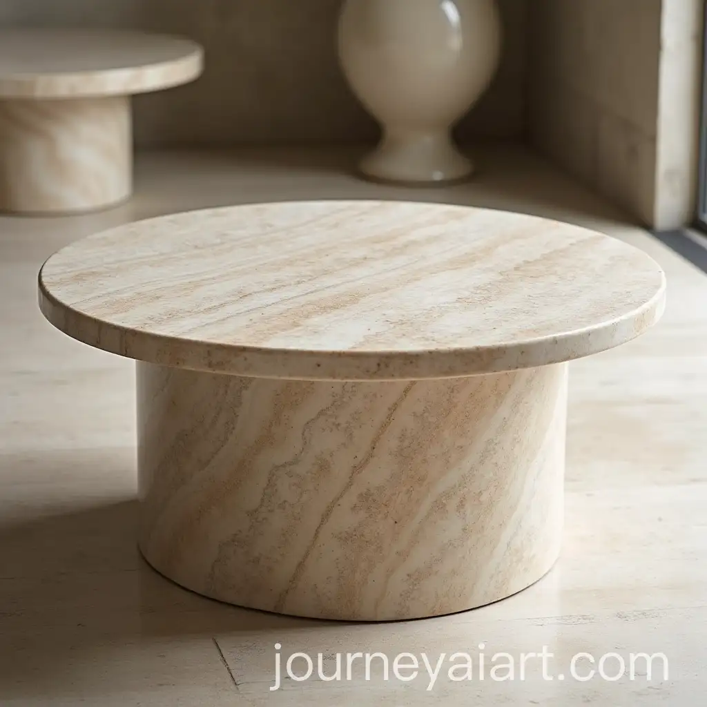 Beige-Travertine-Marble-Coffee-Table