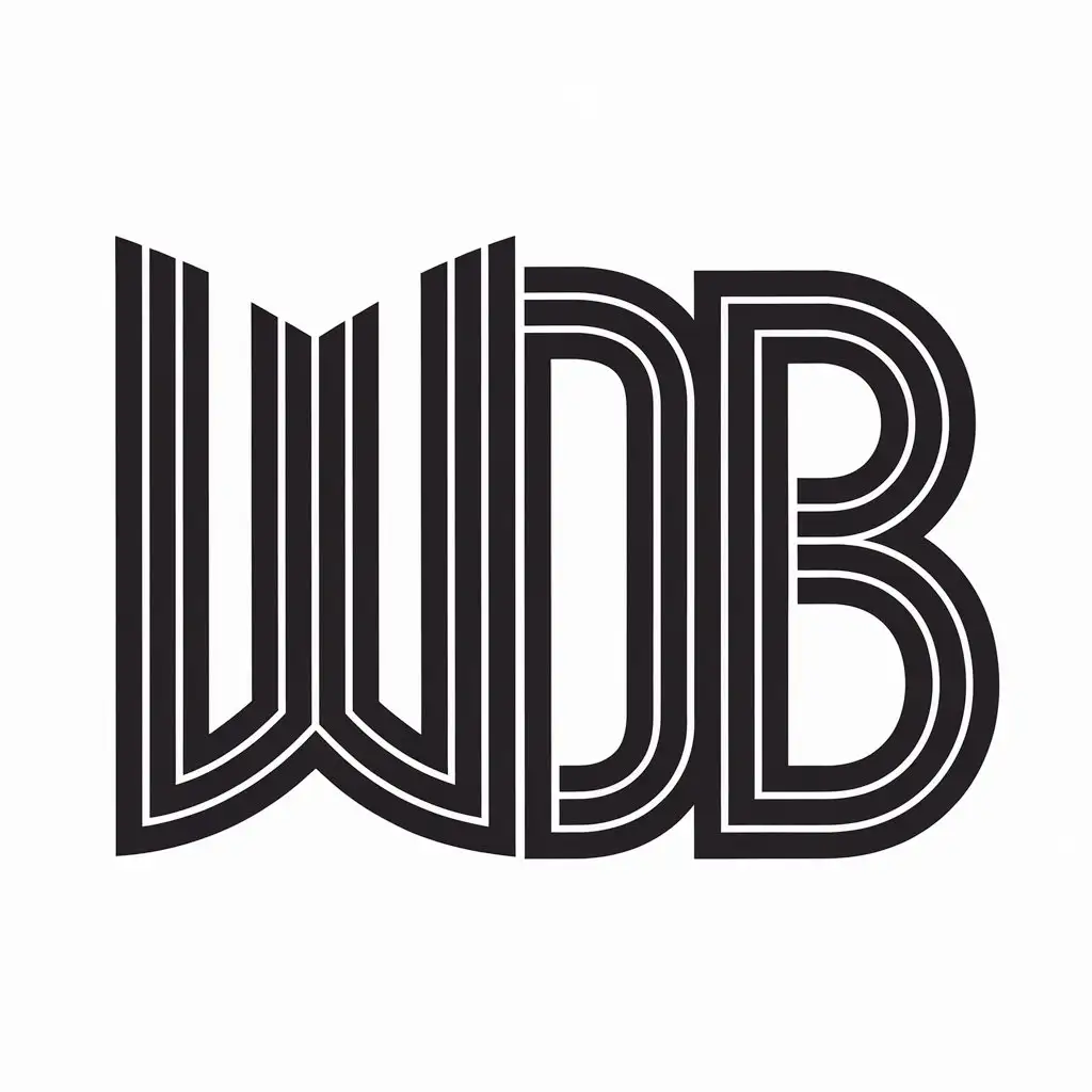 LOGO-Design-for-WDB-Vector-Logo-with-Moderate-Style-and-Clear-Background