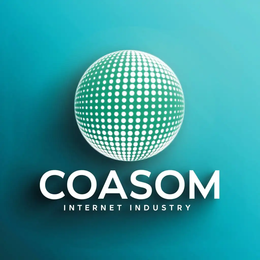 LOGO-Design-for-COASOM-Global-Connectivity-in-Turquoise-and-Green