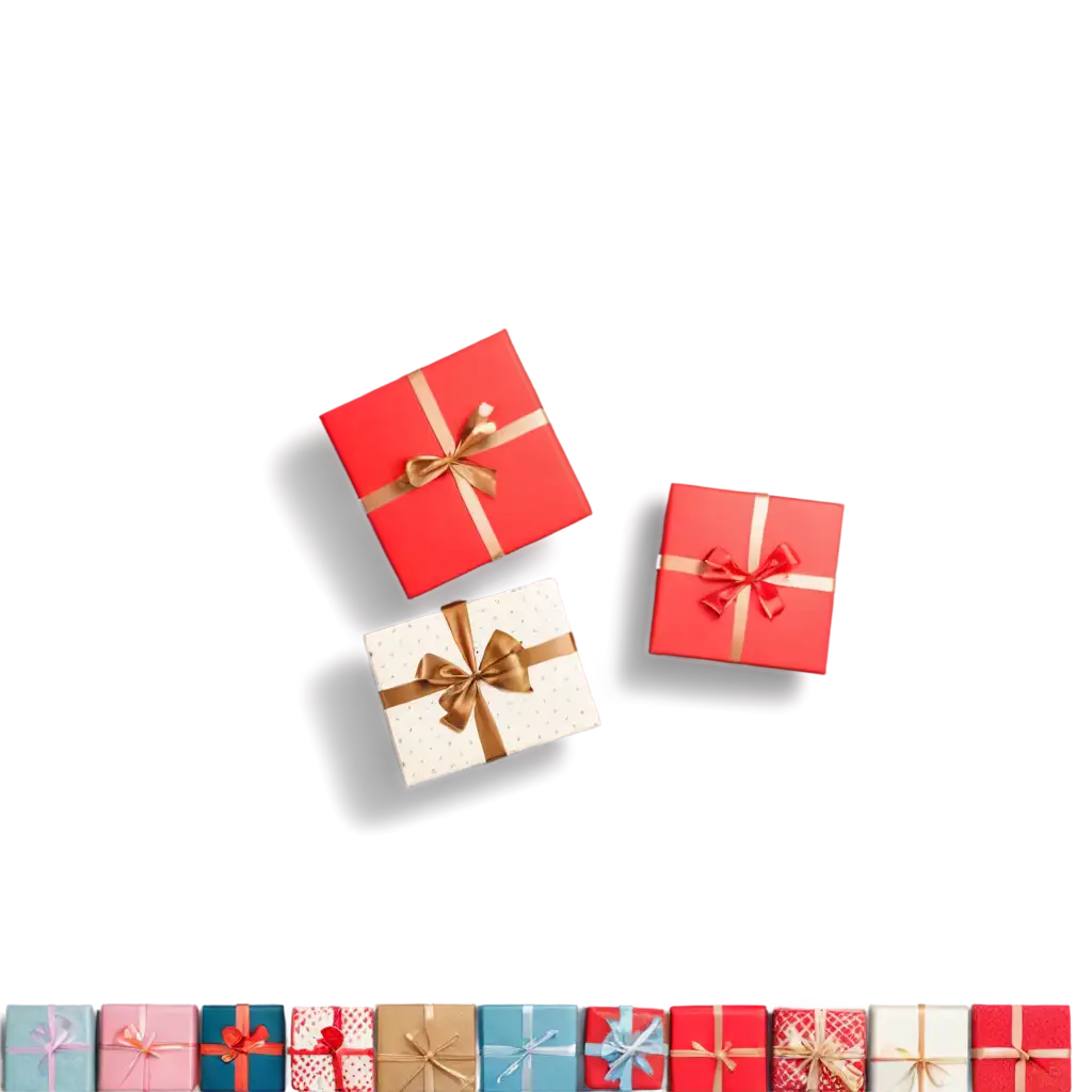 TopDown-View-of-Gifts-PNG-Image-for-HighQuality-Digital-Design