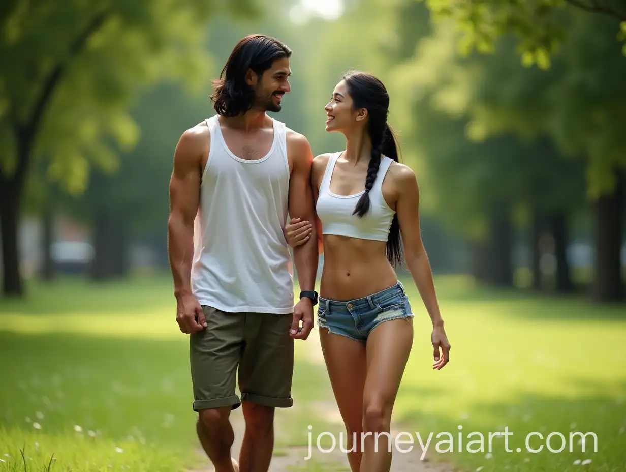 Happy-Couple-Enjoying-a-Day-in-a-Green-Park
