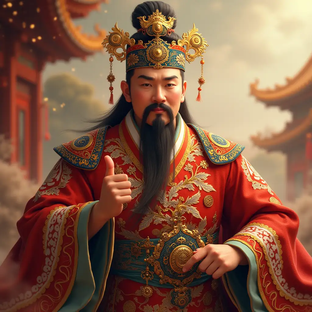 Create image of Chinese emperor Huang Di Nei Ting