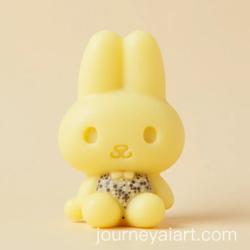 Sanrio-My-Melody-Shaped-Pale-Yellow-Soap-with-Chia-Seeds