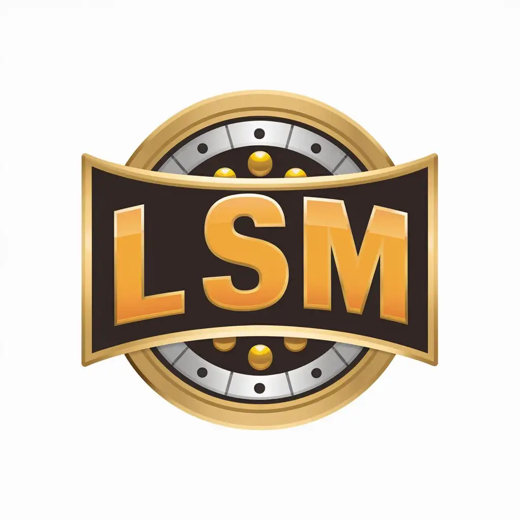 LOGO Design For LSM Game Slot Lottery Online with Clear Background