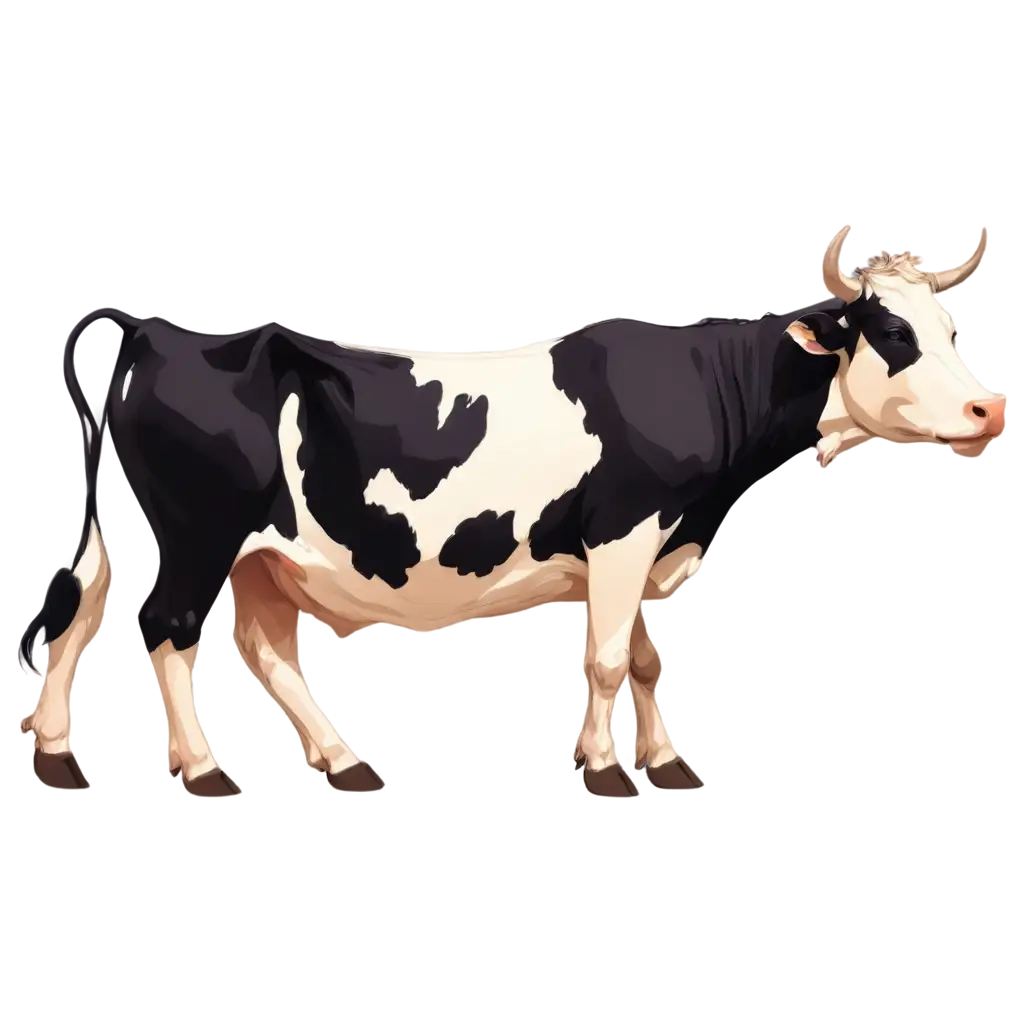 HighQuality-2D-Cow-PNG-Image-for-Versatile-Digital-Use