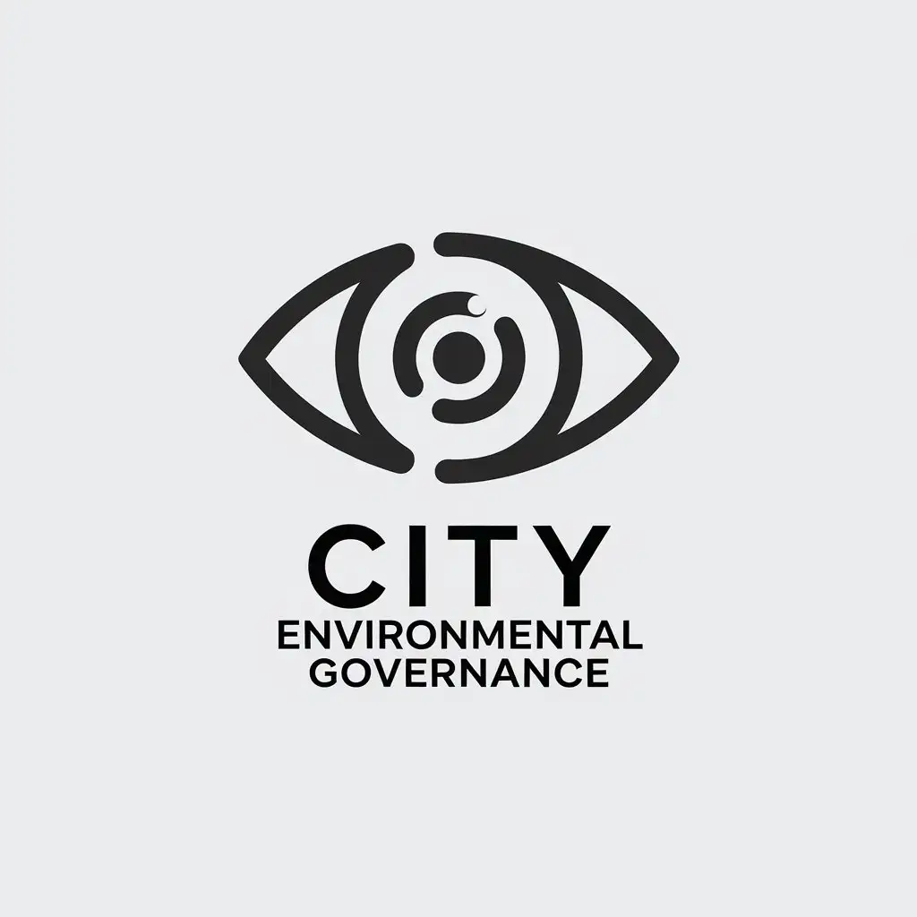 LOGO-Design-for-City-Environmental-Governance-AI-Map-Eyes-in-Minimalistic-Style