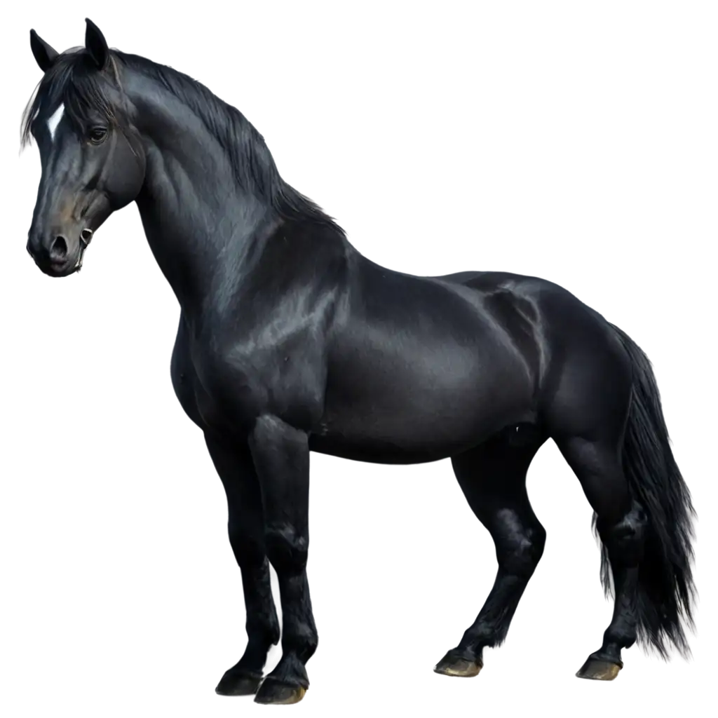 Black-Big-Muscular-Horse-PNG-Image-Majestic-Stallion-Illustration