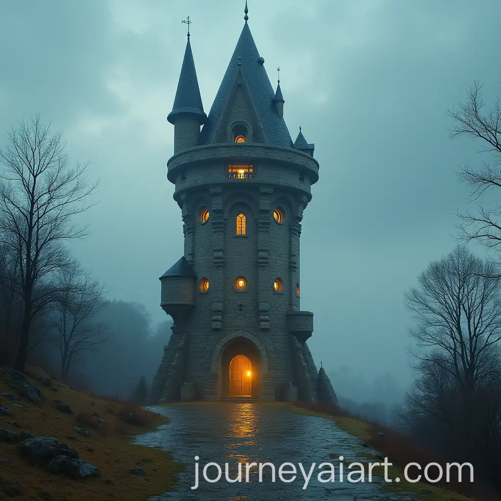 Futuristic-Medieval-Teleportation-Tower-Design