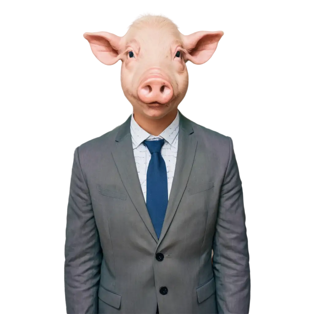 Human-with-a-Pig-Face-PNG-HighQuality-Image-for-Creative-Projects