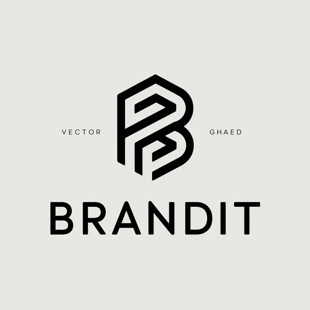 LOGO Design for BrandIt Digital Theme with a Modern and Clear Background