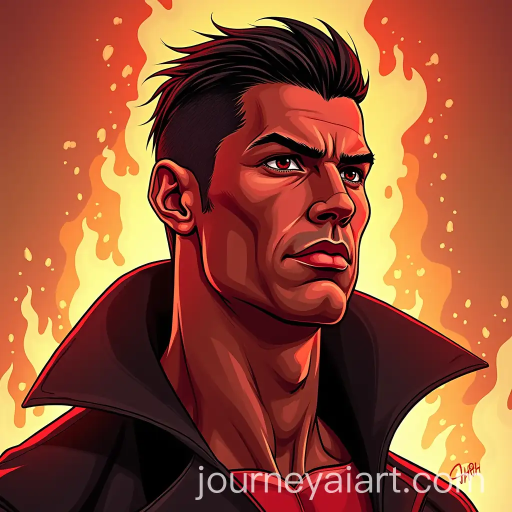 Cristiano-Ronaldo-as-Hellboy-Cartoon-Character-Portrait