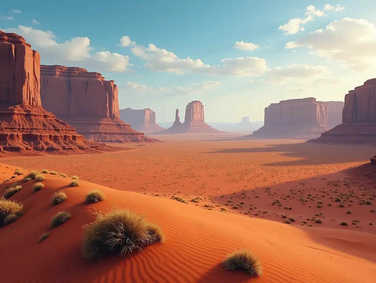 impressive and spectacular desert landscape