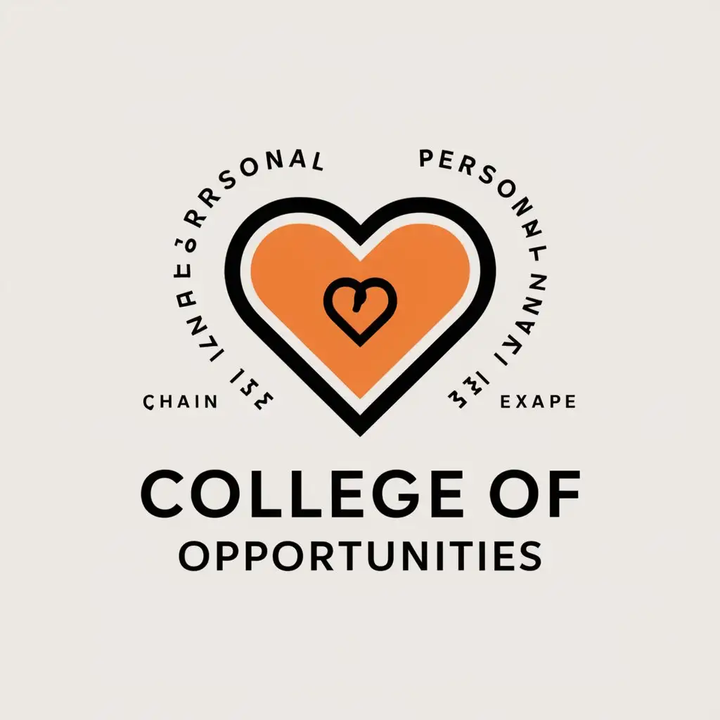 LOGO-Design-For-College-of-Opportunities-Love-and-Personal-Example-Theme-on-Clear-Background