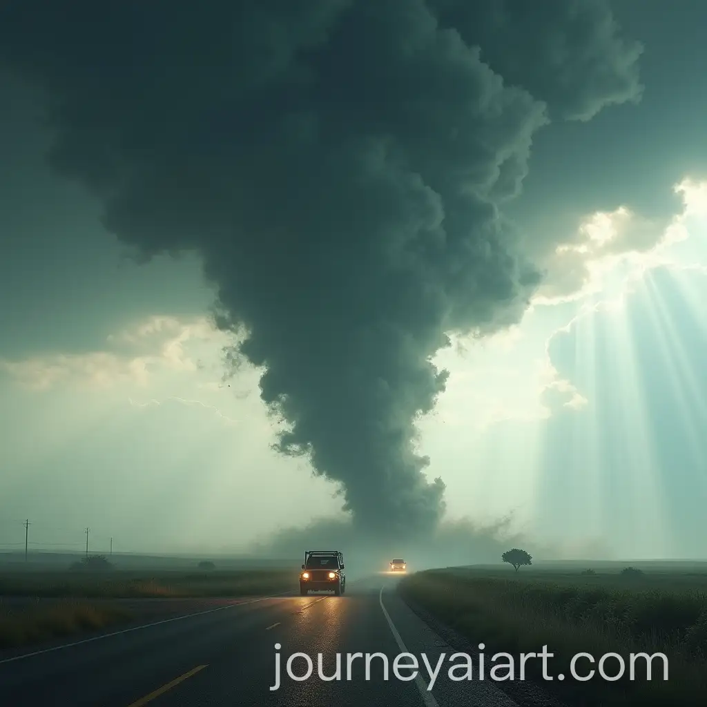 Massive-Tornado-Transforms-Into-Hockey-Player-Over-Countryside-Jeep-Escaping-Destruction