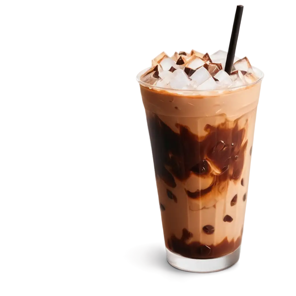 Refreshing-Cold-Coffee-PNG-Image-with-Chocolate-Design-and-Ice-Cubes