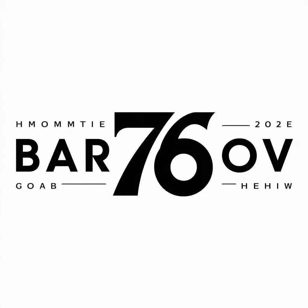 a logo design,with the text "Baranov", main symbol:76,Moderate,be used in Others industry,clear background