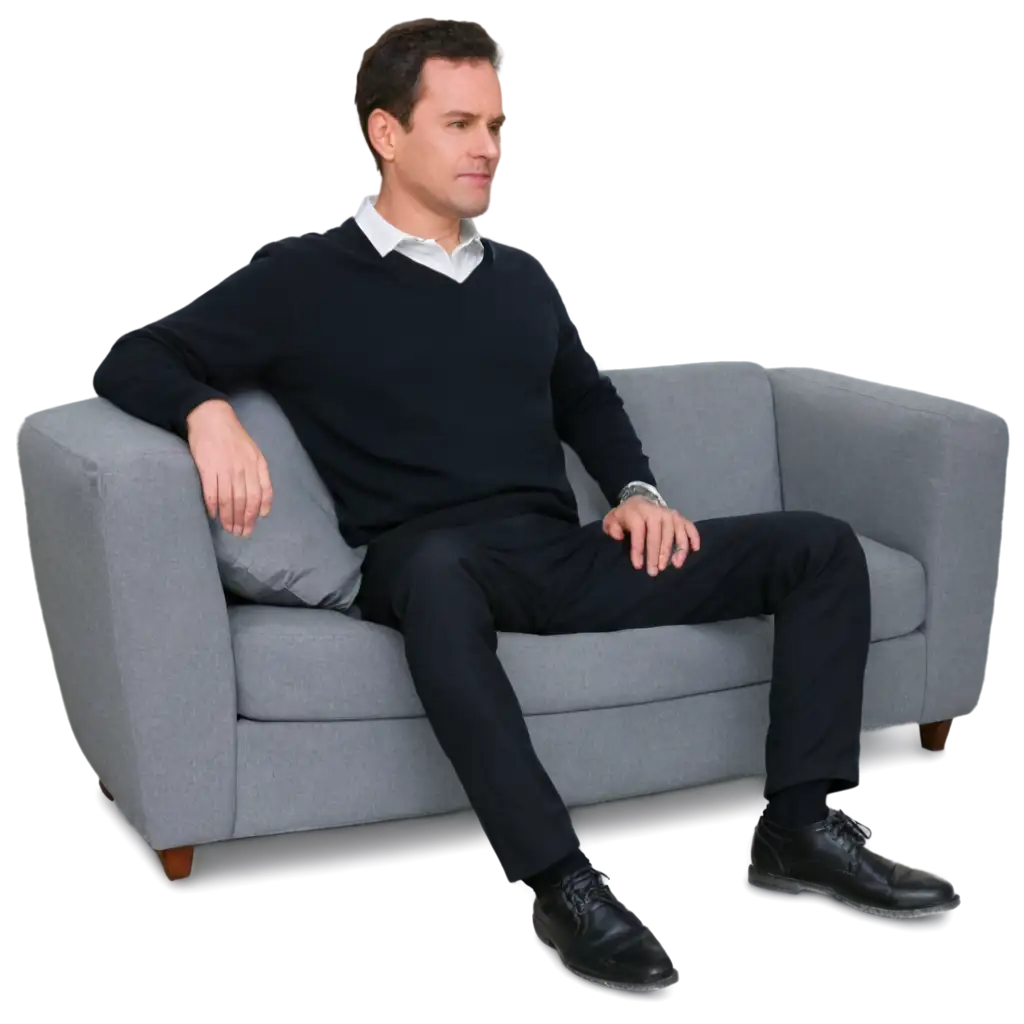 HighQuality-PNG-Image-of-a-Man-Sitting-on-a-Sofa-AIGenerated-Artwork