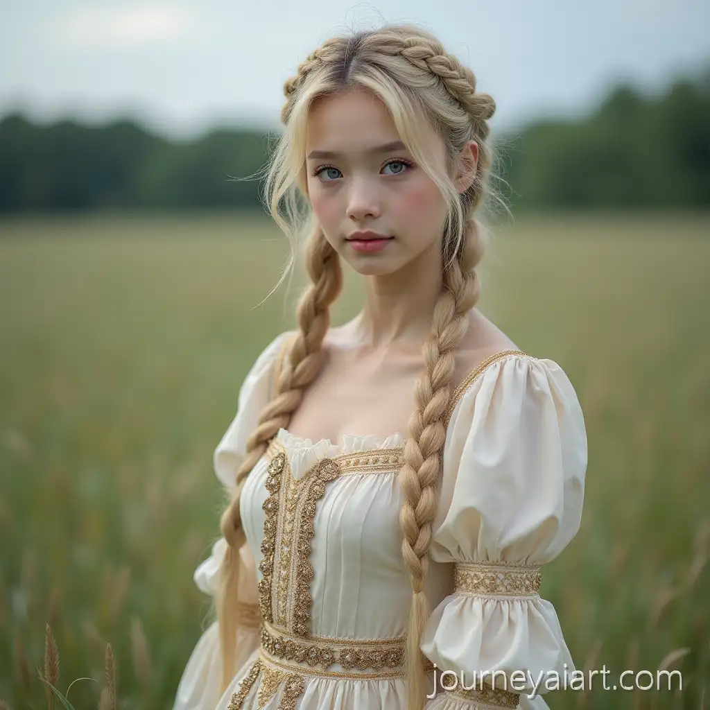 Blonde-AsianBlonde-Asian-Princess-in-Wasteland-Japanese-Girl-in-Princess-Dress-in-Wasteland-Environment