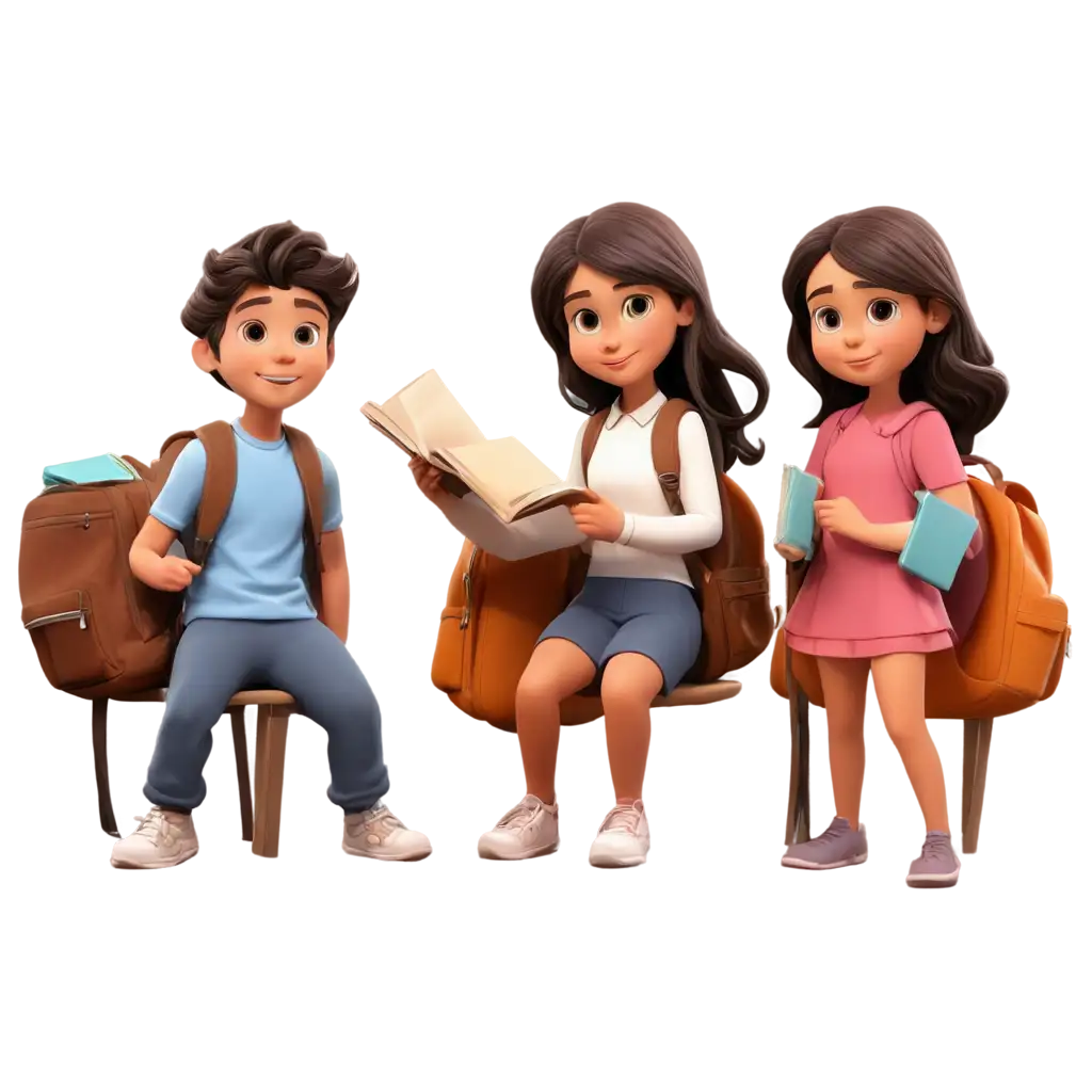 Engaging-Cartoon-PNG-Three-Students-Studying-Together