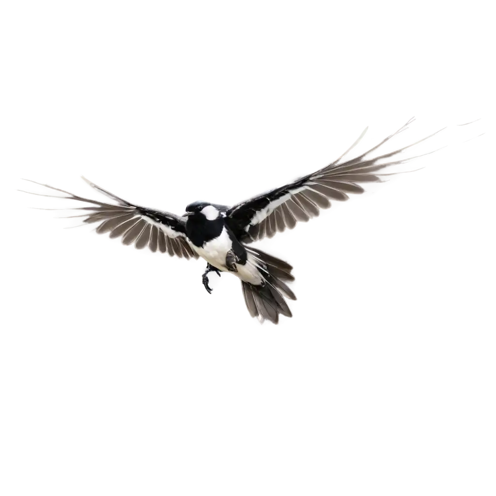 HighQuality-PNG-Image-of-Two-Separate-Flying-Magpies-for-Creative-Use