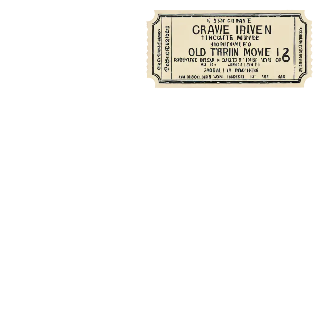 Vintage-DriveIn-Movie-Theater-Ticket-Border-PNG-for-Retro-Design-Projects
