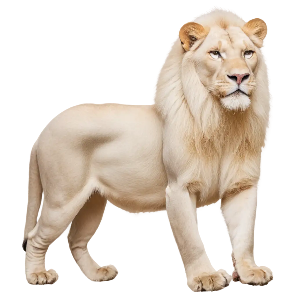 White-Lion-PNG-Image-HighQuality-Transparent-Background-for-Versatile-Use