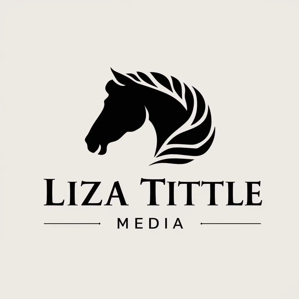 LOGO Design For Liza Tittle Media Elegant and Versatile Logo for Horse and Equestrian Media Company