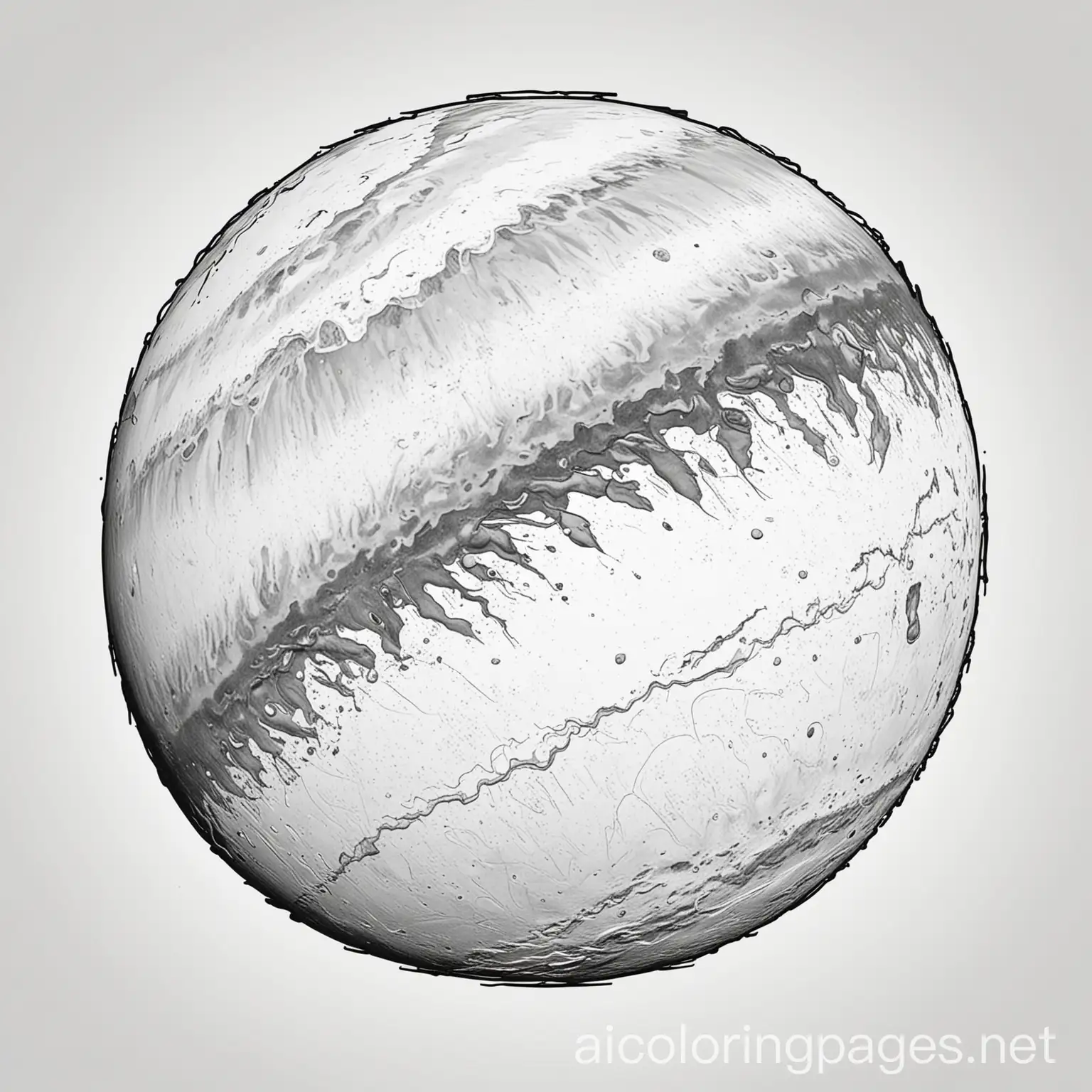 Mars-Planet-Coloring-Page-Black-and-White-Line-Art-with-Ample-White-Space