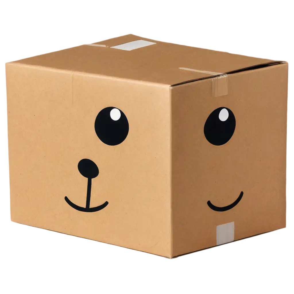 Cartoon-Corrugated-Box-with-Big-Eyes-PNG-Image-for-Creative-Use