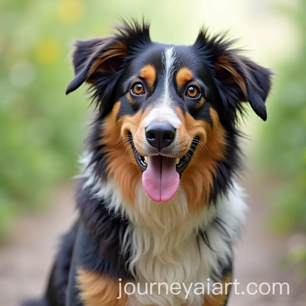 Playful-Dog-in-a-Lush-Green-Park
