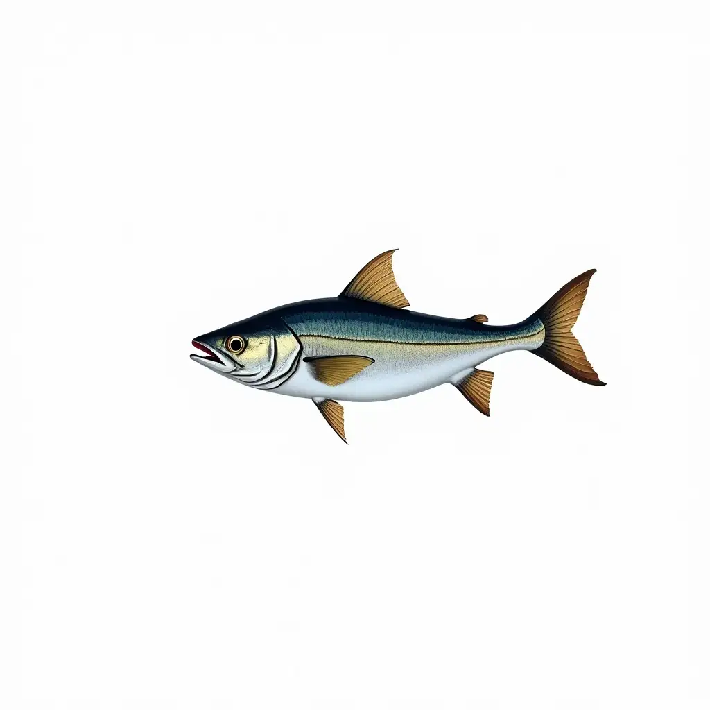 Flying-Fish-on-White-Background-with-Minimalistic-Style