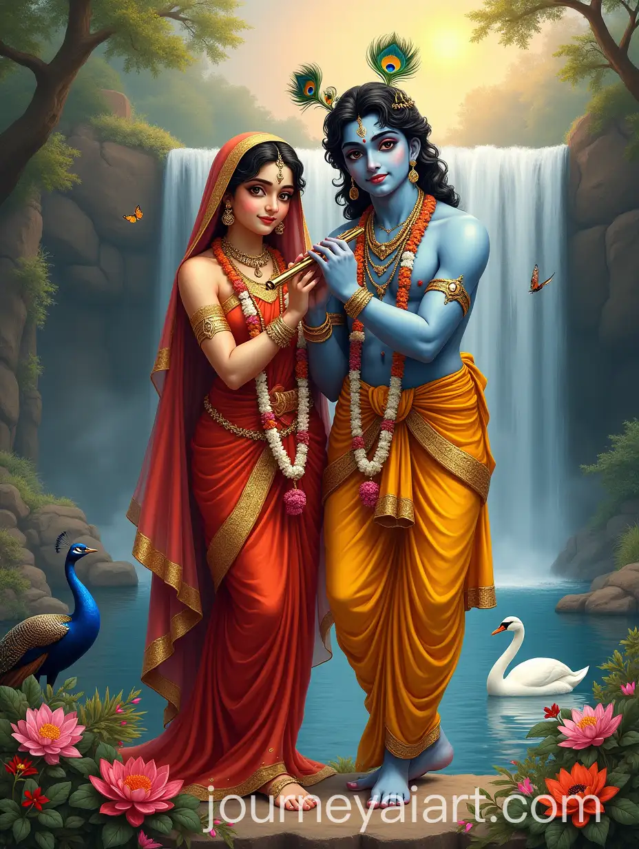 Divine-Radha-and-Krishna-Amidst-Natures-Beauty