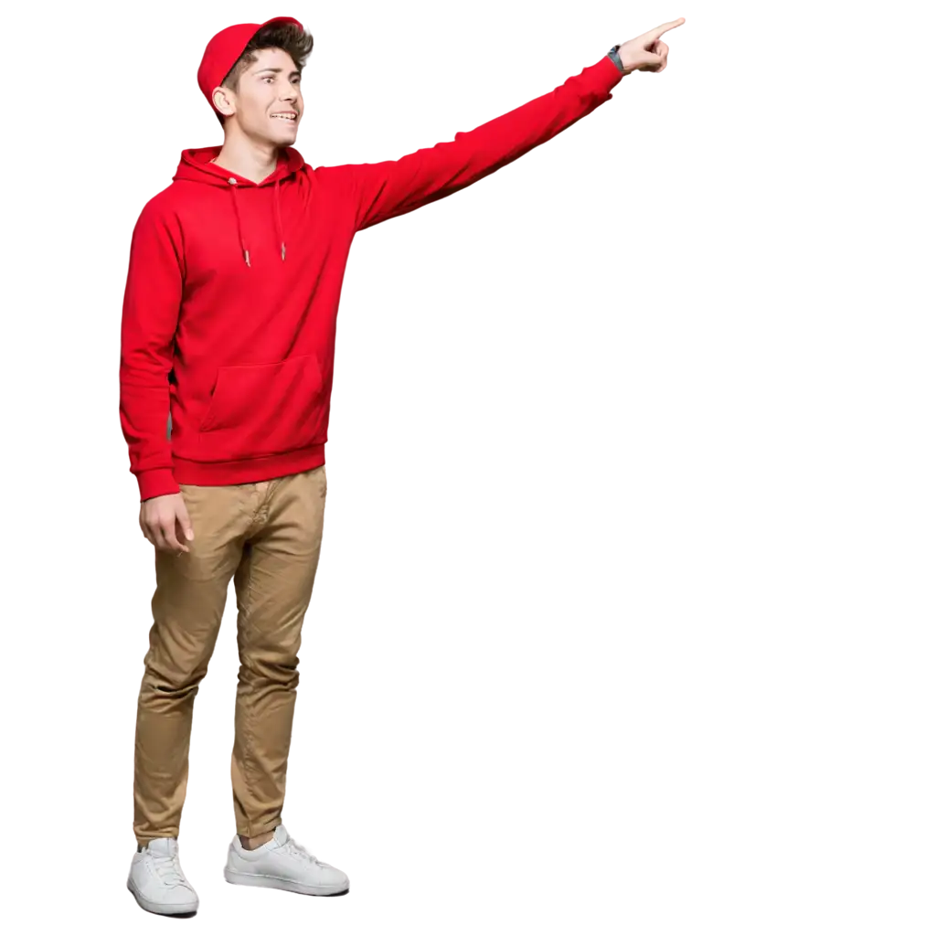 Cheerful-Young-Man-in-Red-Hoodie-PNG-Ideal-for-Website-Branding-and-Marketing