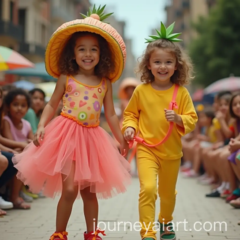 Adorable-Kids-Modeling-FruitThemed-Fashion-at-TikTok-Show