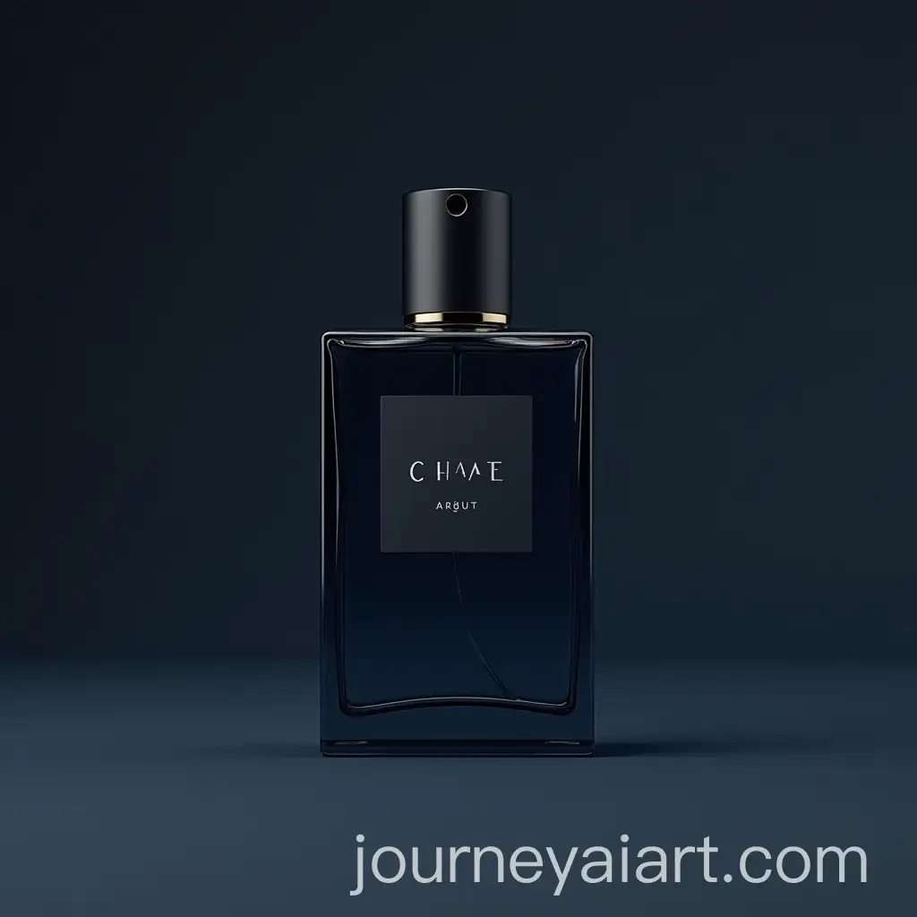 Sleek-Dark-Style-Perfume-Bottle-with-Blue-Grey-Liquid-and-Label
