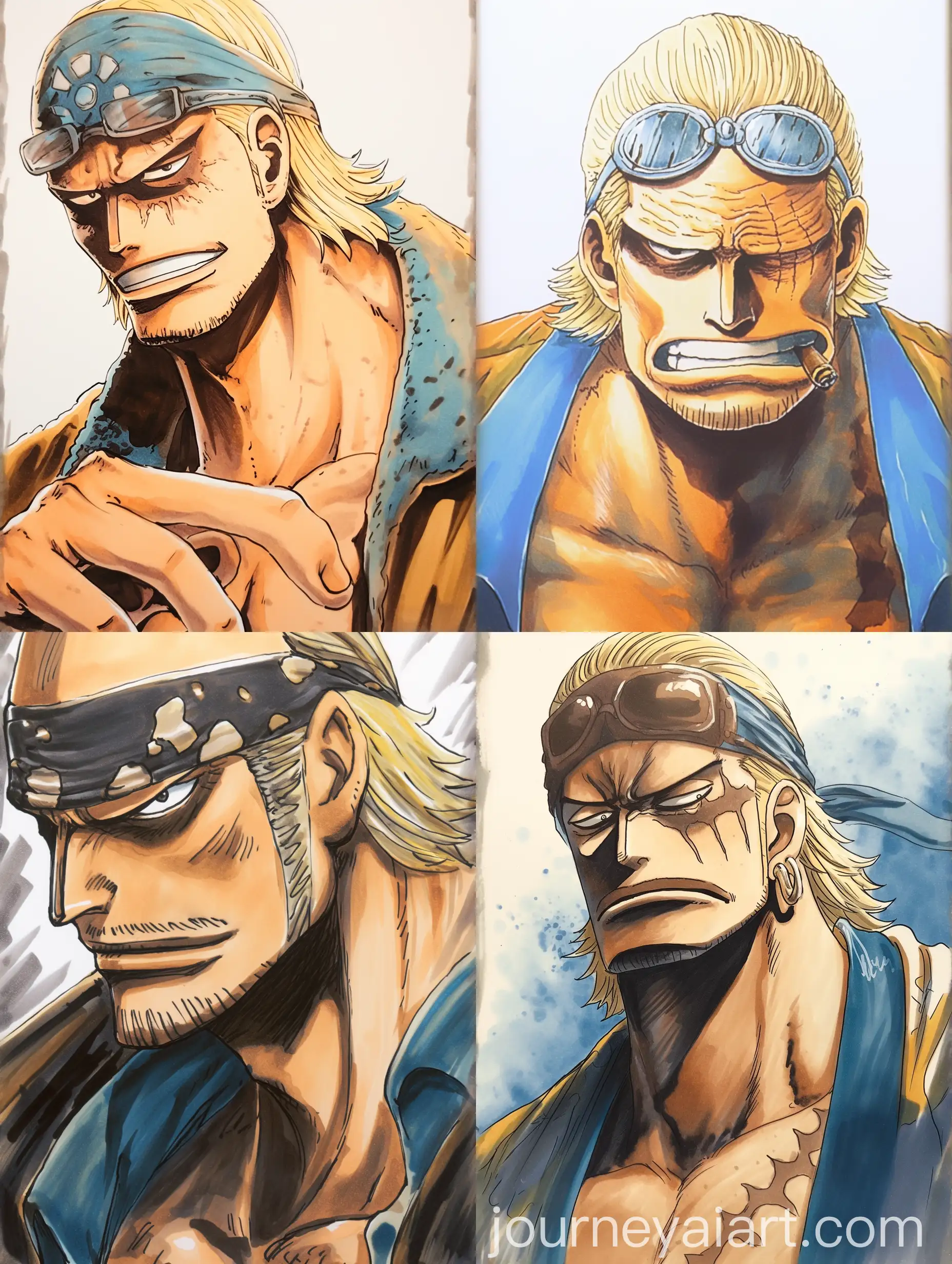 Man-in-Manga-Style-Copic-Marker-Portrait-from-One-Piece-by-Eiichiro-Oda-and-Toei-Animation