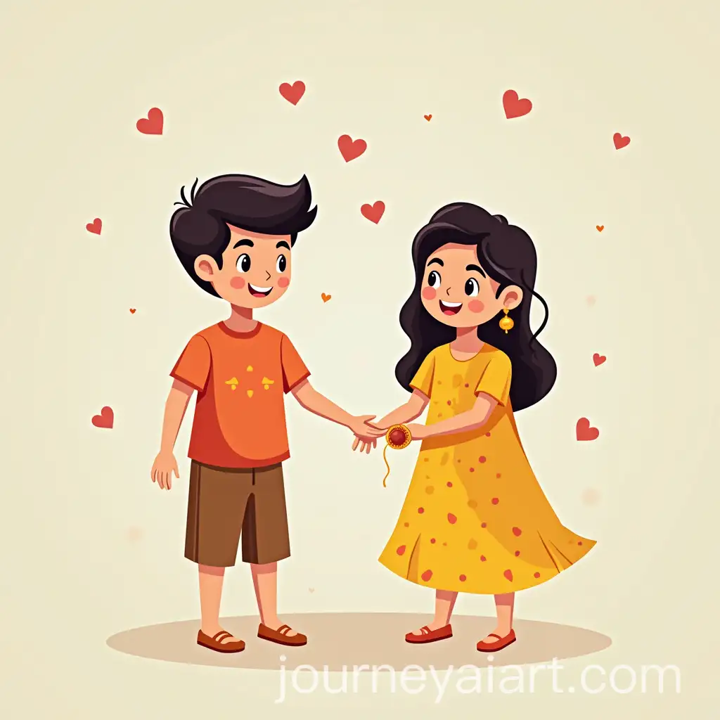 Brother-and-Sister-Celebrating-Rakshabandhan-in-Vector-Illustration